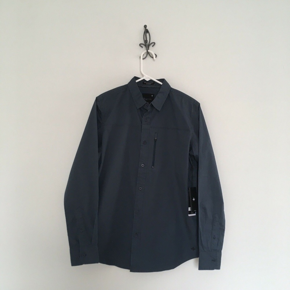 Tavik Slim Fit Button Front Shirt Size Small